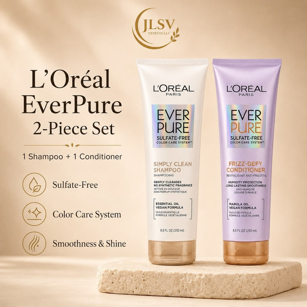 L’Oréal Paris EverPure Sulfate Free Shampoo & Conditioner Set 8.5 oz Each Color
