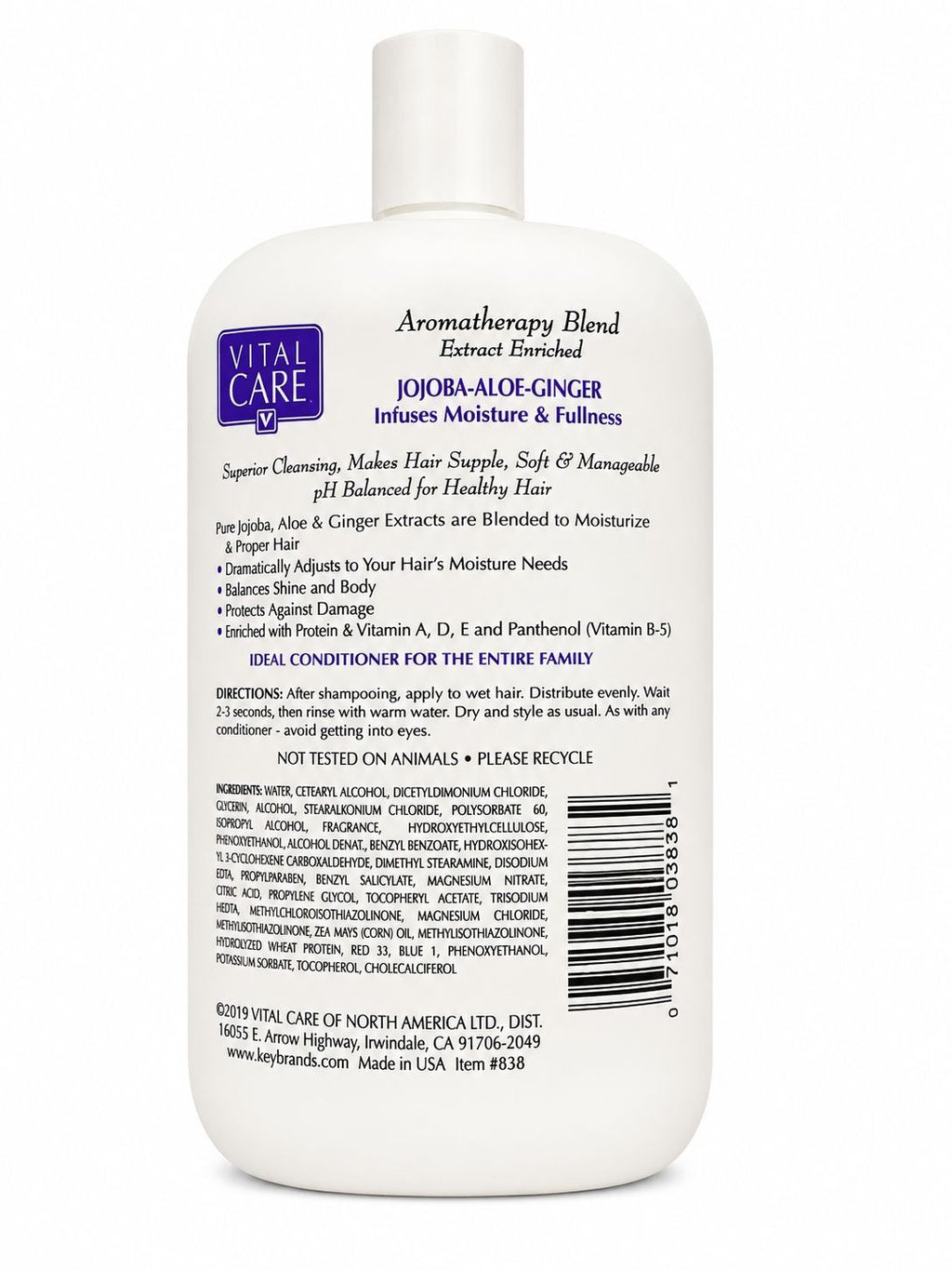 Vital Care Jojoba Aloe Ginger Conditioner 32oz 950ml Moisturizing Salon Classics