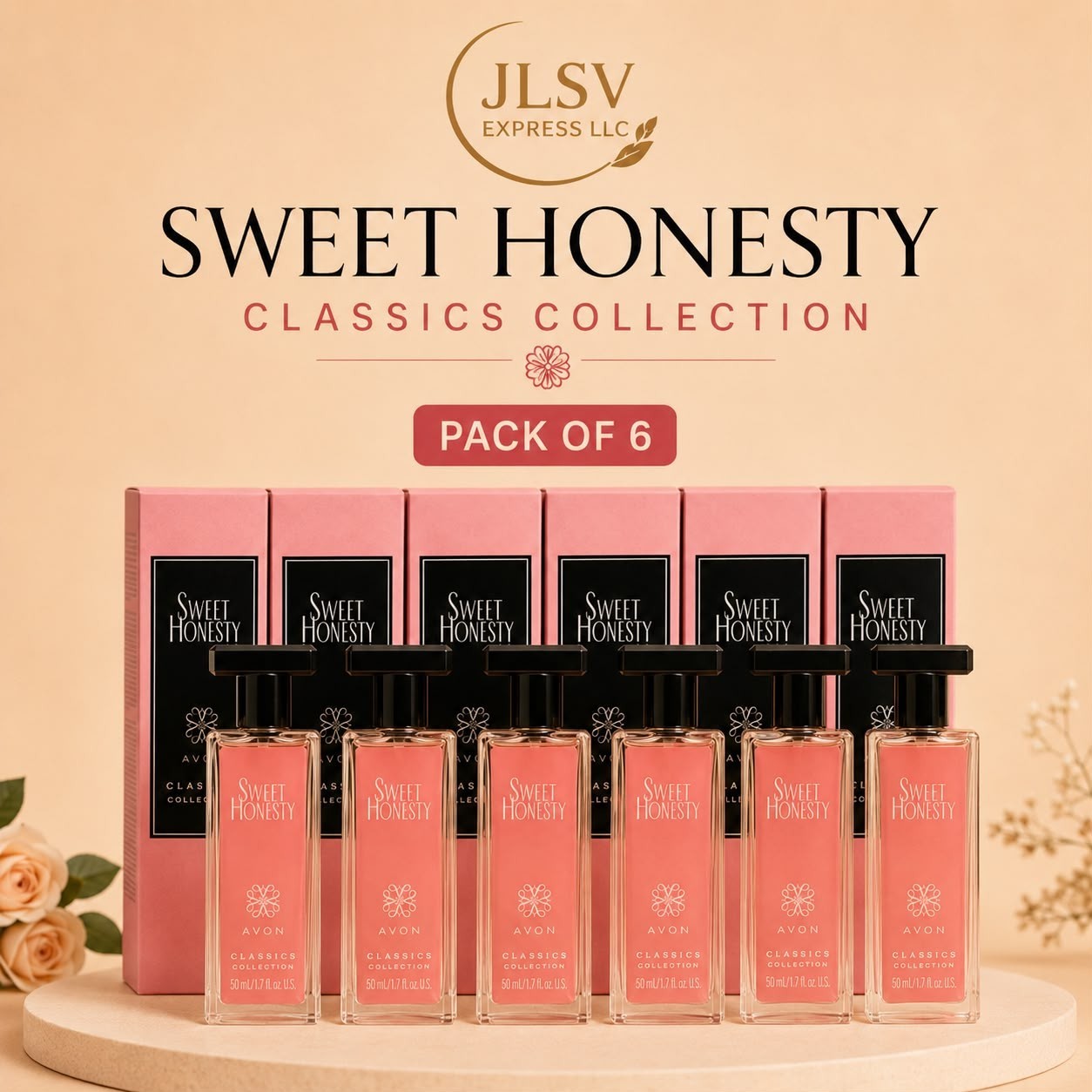 Sweet Honesty Classics Collection Cologne Spray – Pack of 6