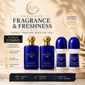 Avon Mesmerize for Him Cologne Spray 3.4 oz + Roll-On Deodorant, 4-Piece Set