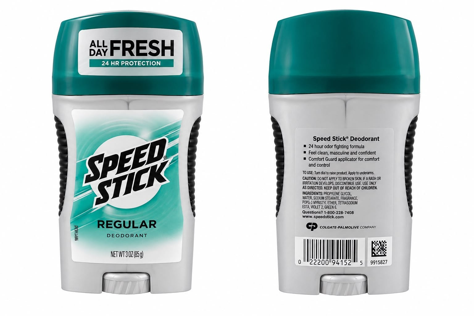 Pack of 2 SPEED STICK REGULAR DEODORANT ALL DAY FRESH 24hr  PROTECTION  MEN NEW