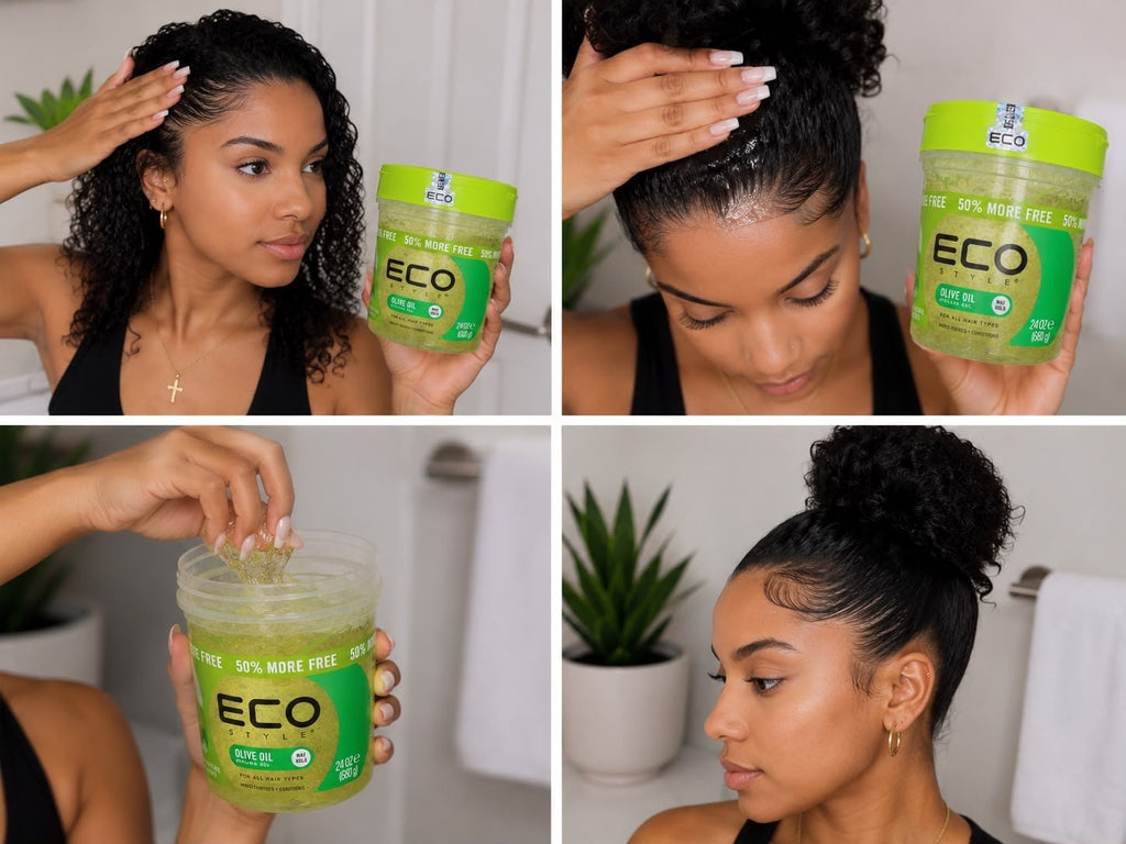 Eco Style Olive Oil Styling Gel 24 oz Pack of 2 Max Hold 50% More Free