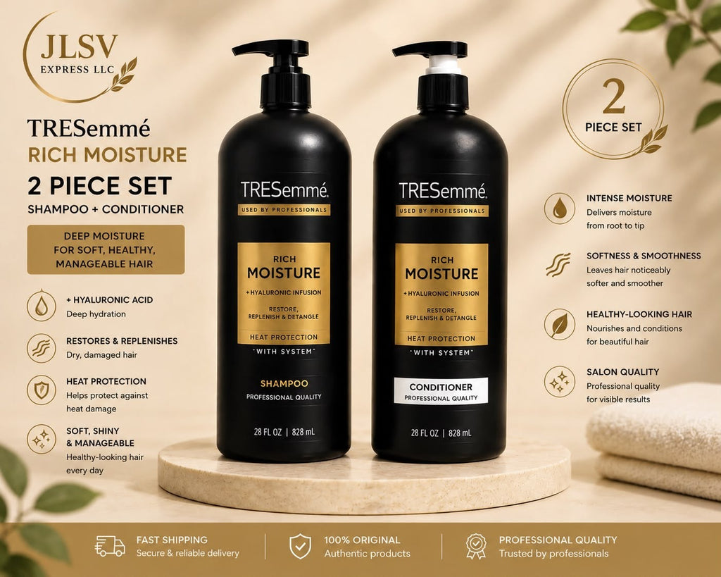TRESemmé Rich Moisture Shampoo & Conditioner Set 2 Pack 28 oz Each Deep Hydratio