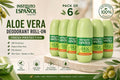 Instituto Español Aloe Vera Roll-On Deodorant 75ml 6-Pack Unisex 48H Fresh