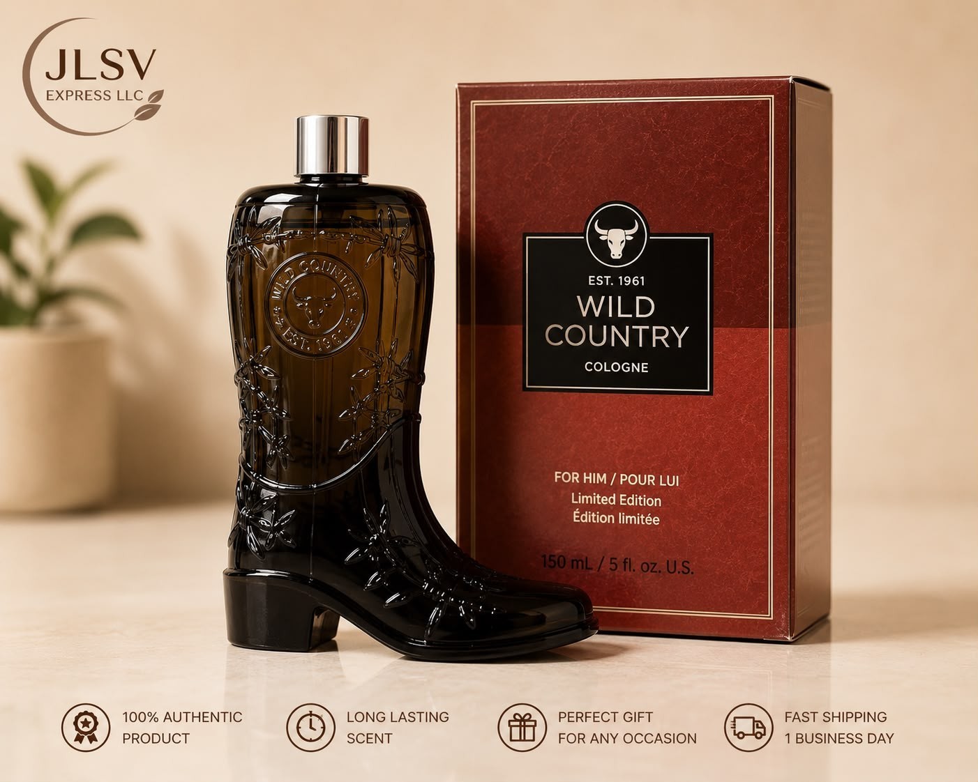 Wild Country Cologne for Men 5 oz 150 mL Limited Edition Fragrance Spray New