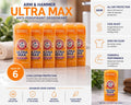PACK OF 6 Arm & Hammer Ultra Max Antiperspirant Deodorant 2.6 oz Fresh Scent