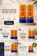 Banana Boat Sport Ultra SPF 100 Sunscreen Lotion 4 oz Each 2 Pack New