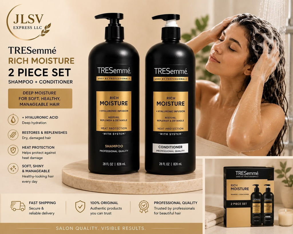 TRESemmé Rich Moisture Shampoo & Conditioner Set 2 Pack 28 oz Each Deep Hydratio