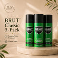 Brut Classic Antiperspirant Deodorant Spray 6 oz 3-Pack for Men New