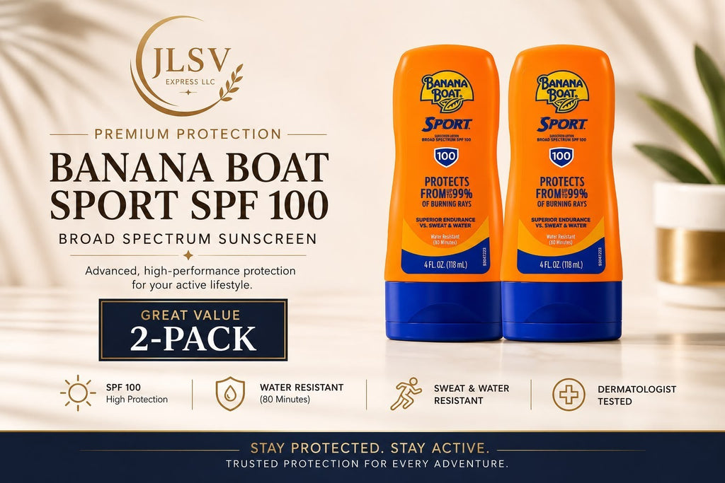 Banana Boat Sport Ultra SPF 100 Sunscreen Lotion 4 oz Each 2 Pack New