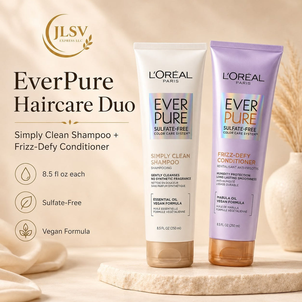 L’Oréal Paris EverPure Sulfate Free Shampoo & Conditioner Set 8.5 oz Each Color