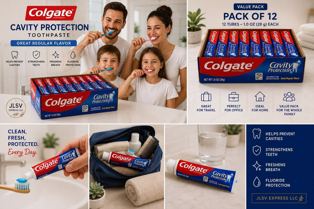 Colgate Cavity Protection Fluoride Toothpaste 1.0 oz Travel Size Pack of 12 New