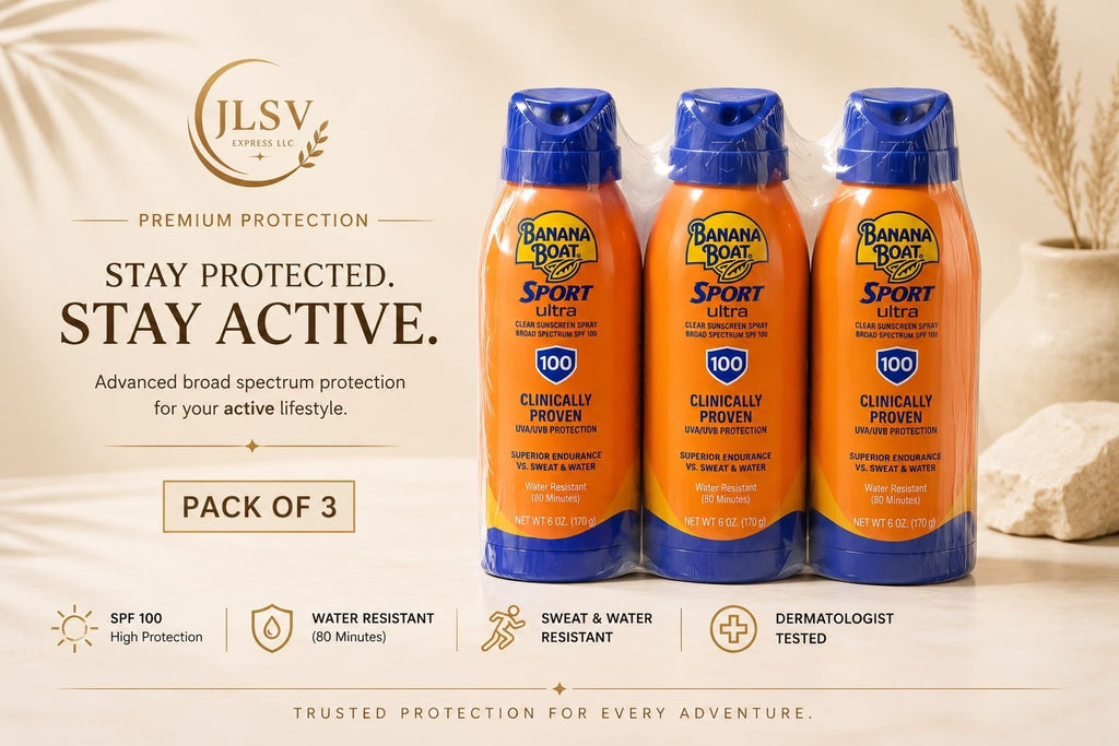 Banana Boat Sport Ultra Sunscreen Spray SPF 100, 6 oz Each, Pack of 3
