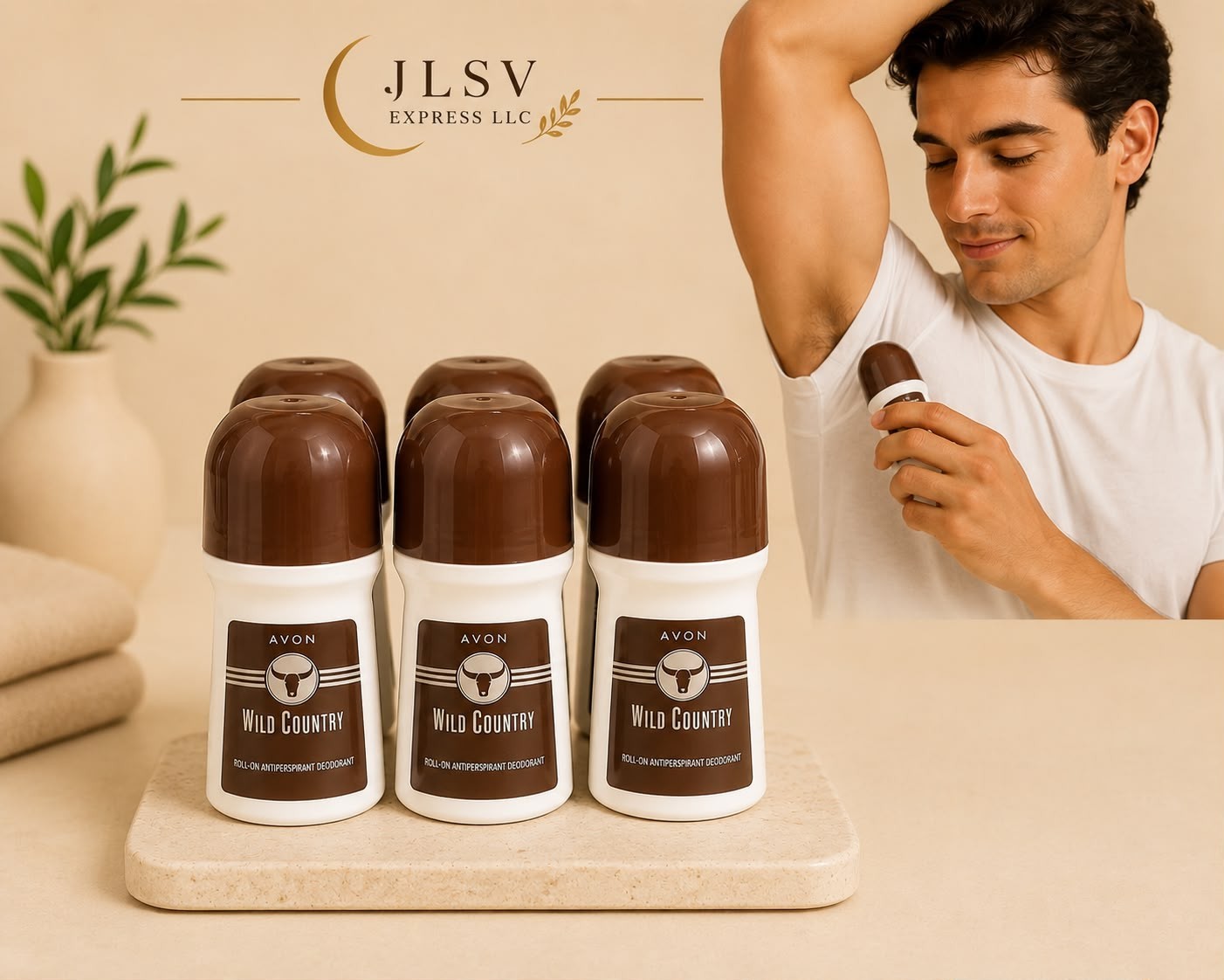 Wild Country Roll-On Deodorant for Men – Pack of 6