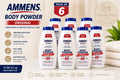 Ammens Original Body Powder Talc-Free 11 oz (311 g) – Pack of 6 Value Pack