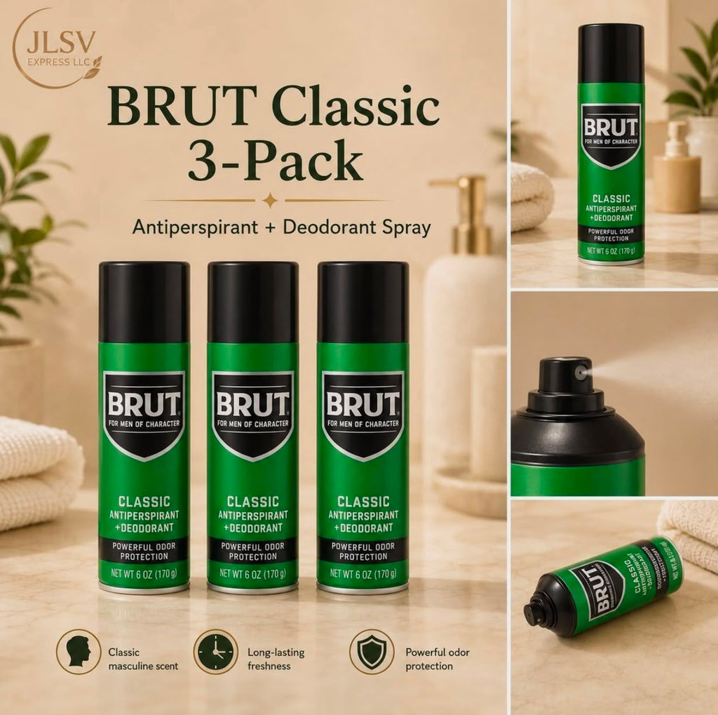 BRUT Classic Antiperspirant + Deodorant Spray 6 oz (170 g) – 3 Pack